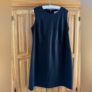 Plus Size 0X Black Sleeveless Shift Dress Minimal Casual Work